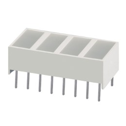 1 pcs : KB2720YW - LED CBI 8.89X3.81MM QUAD YL VERT