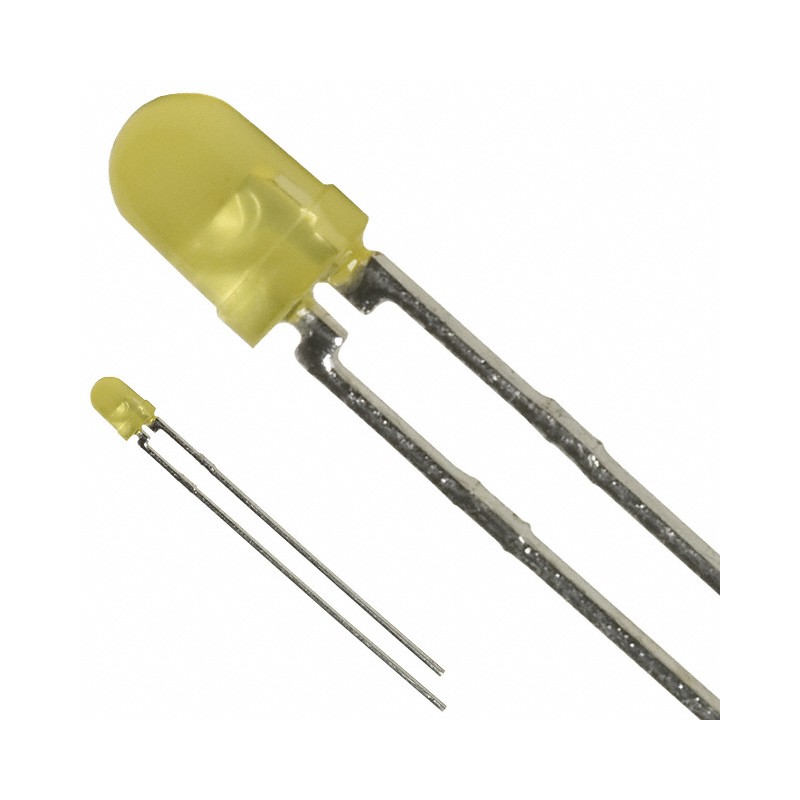 1 pcs : 5219211F - LED YELLOW DIFFUSED 3MM T/H