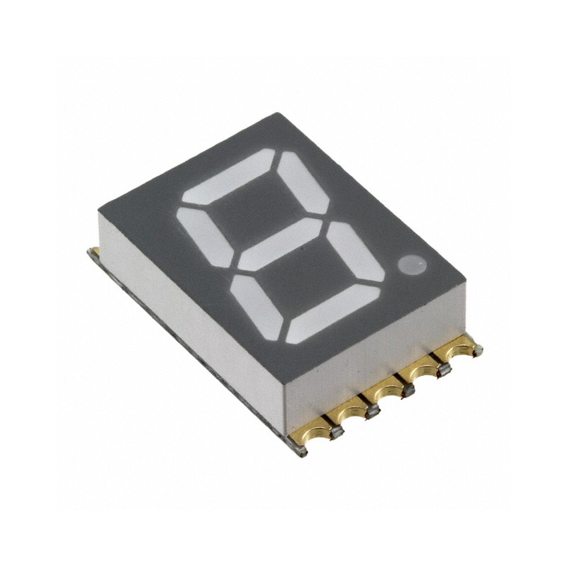 1 pcs : VDMY10A0 - DISPLAY 7SEG 0.39' SGL YLW 10SMD
