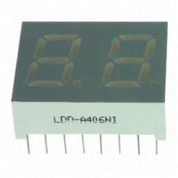 1 pcs : LDD-A406NI - DISPLAY 7-SEG 0.4' DBL RED 16DIP