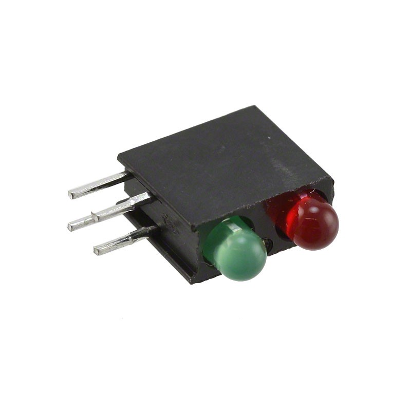 1 pcs : 5530112F - LED CBI 3MM BI-LVL GREEN/RED RA