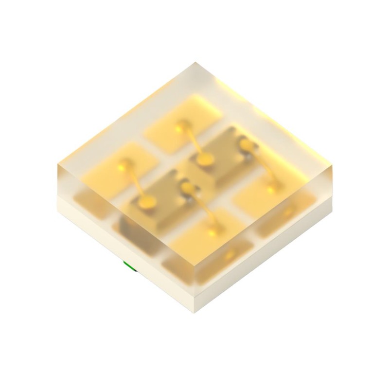 1 pcs : APGB0607G22R23C - 0.65X0.65MM (0202) BI-COLOR GREE