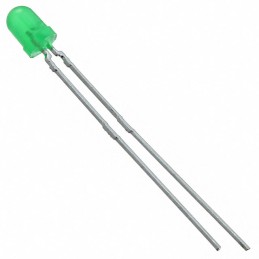 1 pcs : TLLG4400 - LED GREEN DIFFUSED T-1 T/H