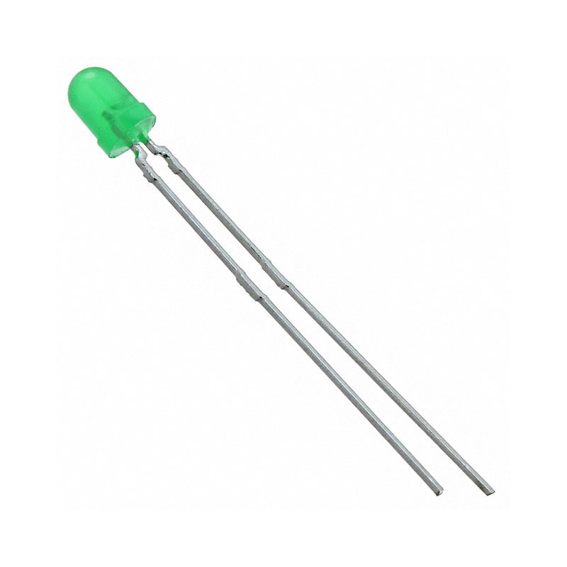 1 pcs : TLLG4400 - LED GREEN DIFFUSED T-1 T/H