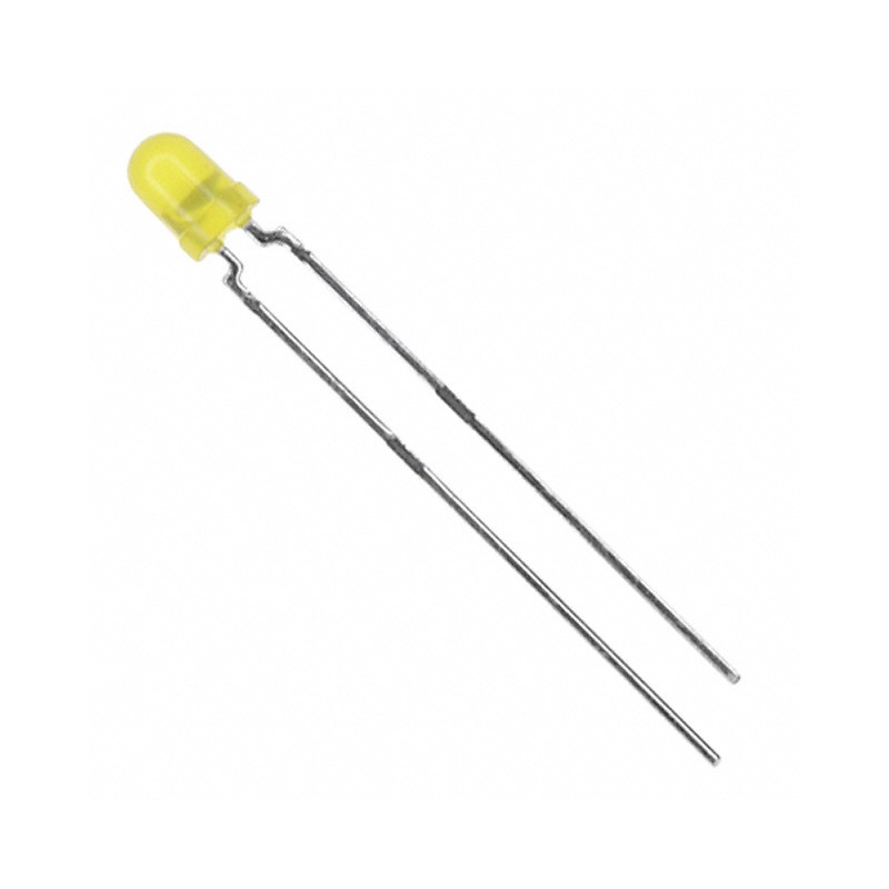 1 pcs : TLHY4400-AS12Z - LED YELLOW DIFFUSED T-1 T/H