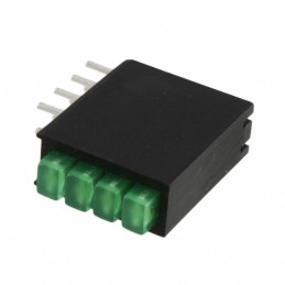 1 pcs : WP914CK/4GDT - LED CBI 3MM 4X1 GRN DIFF RA