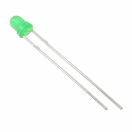 1 pcs : MT240-G-A - LED GREEN DIFFUSED 3MM ROUND T/H