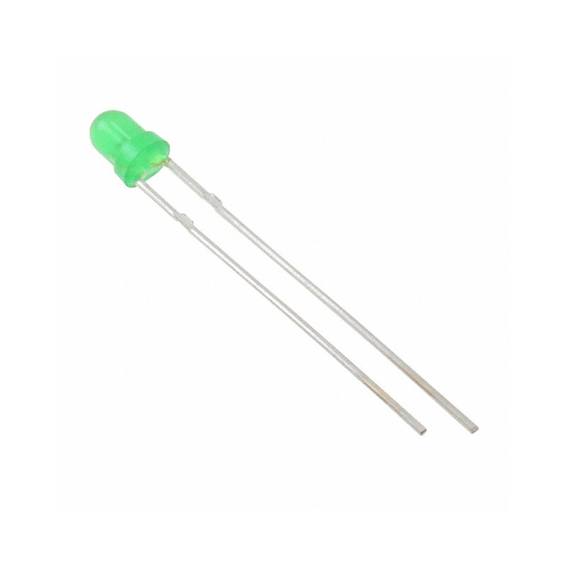 1 pcs : MT240-G-A - LED GREEN DIFFUSED 3MM ROUND T/H