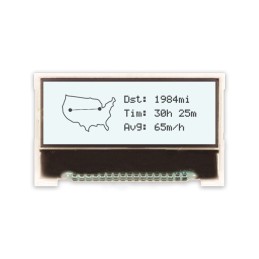 1 pcs - NEWHAVEN DISPLAY INTERNATIONAL NHD-C12832A1Z-FSW-FBW-3V3 NHD LCD LCD Display, White on White, Transflective