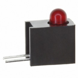 1 pcs : HLMP-1700-B00A2 - LED CBI 3MM RED DIFF RA