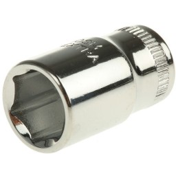 1 pcs - Bahco 1/4 in Drive 4.5mm Standard Socket, 6 point, 24.7 mm Overall Length