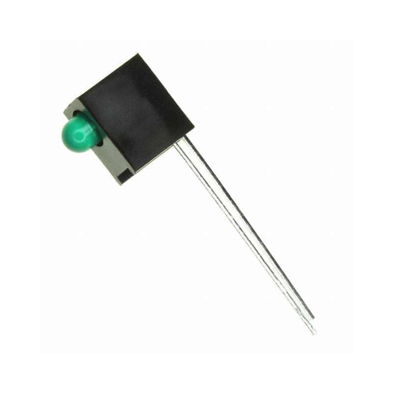 1 pcs : HLMP-1503-C00A1 - LED CBI 3MM GREEN DIFF RA