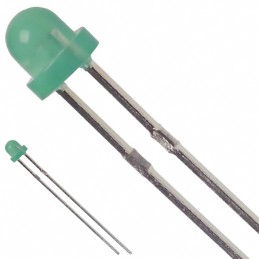 1 pcs : SSL-LX3034GD - LED GREEN DIFFUSED T-1 T/H