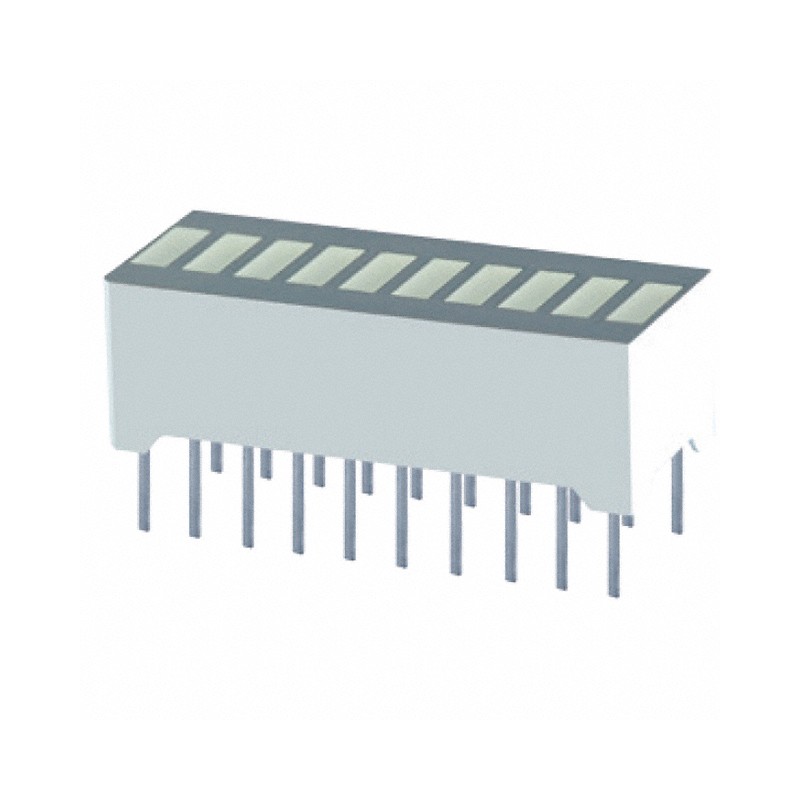 1 pcs : XGUGX10D - LED CBI 5.08X1.78MM 10SEG G VERT