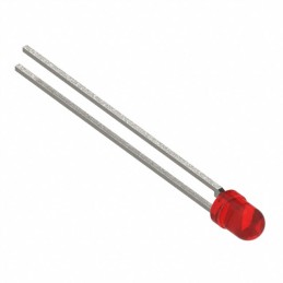 1 pcs : 5219432F - LED RED CLEAR 3MM T/H