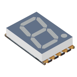 1 pcs : XZFCBD14A - DISPLAY 7SEG 0.56' SGL BLU 10SMD