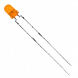 1 pcs : TLHO4200 - LED ORANGE CLEAR T-1 T/H