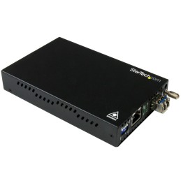 1 pcs - StarTech.com LC, RJ45 Media Converter, Single Mode, 10/100/1000Mbit/s, Half/Full Duplex 10km
