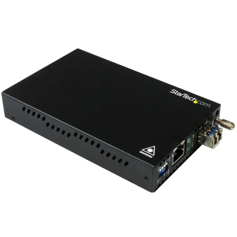 1 pcs - StarTech.com LC, RJ45 Media Converter, Single Mode, 10/100/1000Mbit/s, Half/Full Duplex 10km