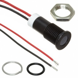 1 pcs : Q6F7BYYRG02E - LED INDICATOR 6MM FLUSH 2VDC IP6