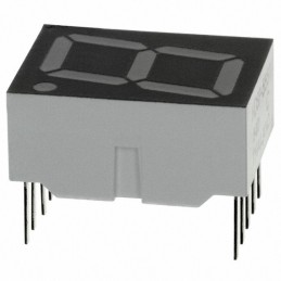 1 pcs : HDSP-5551 - DISPLAY 7SEG 0.56' SGL RED 10DIP