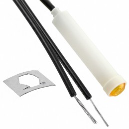 1 pcs : 2110A3 - INDICATOR NEON AMBER PANEL MNT