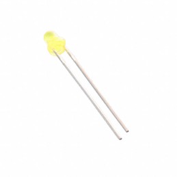 1 pcs : QBL7Y60D - LED YELLOW DIFFUSED T-1 T/H