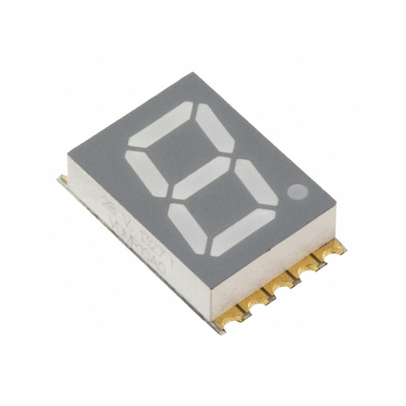 1 pcs : VDMR10A0 - DISPLAY 7SEG 0.39' SGL RED 10SMD