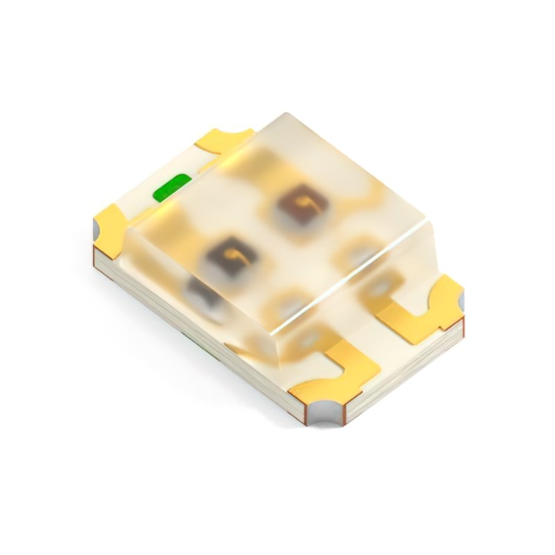 1 pcs : XZCBDMOK54W-4 - LED BLUE/ORANGE CLR CHIP SMD