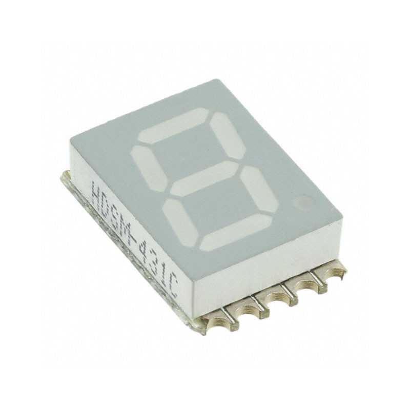 1 pcs : HDSM-431C - DISPLAY 7SEG 0.39' SGL RED 10SMD