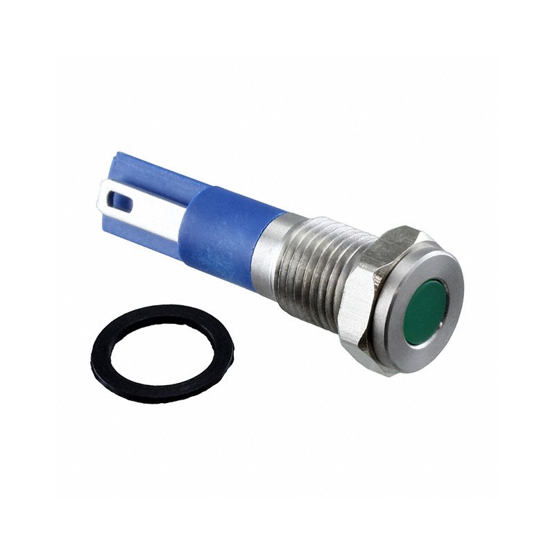 1 pcs : PVL08FLS31 - LED PANEL INDICATOR GREEN 2.8V