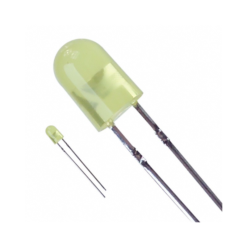 1 pcs : LTL-10253W - LED YELLOW DIFFUSED T/H