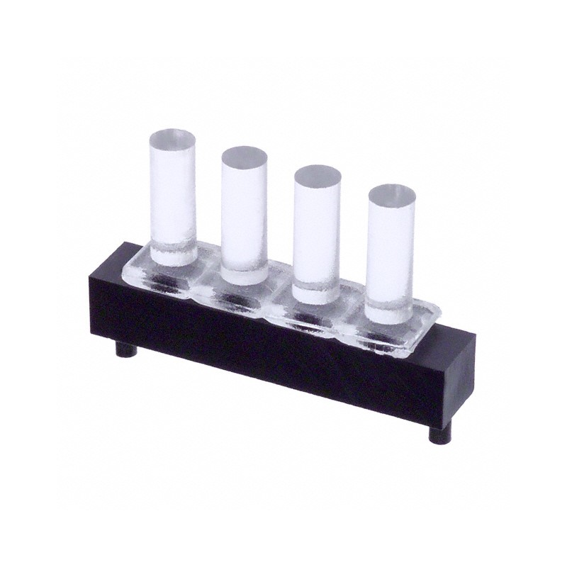 1 pcs : LPA-C041301S-10 - LIGHT PIPE 3MM 4POS VERT SMD
