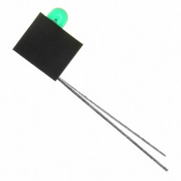 1 pcs : HLMP-1640-B00A1 - LED CBI 3MM GRN RA HSG