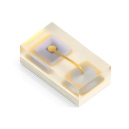 1 pcs : XZMYR155W - LED YELLOW CLEAR 2SMD