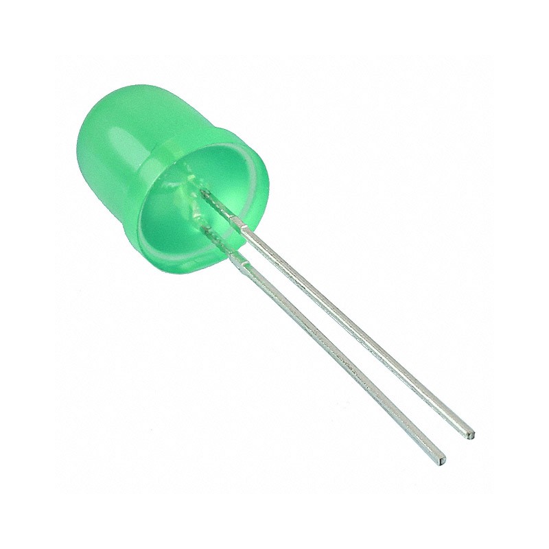 1 pcs : WP793GD - LED GREEN DIFFUSED 8MM ROUND T/H