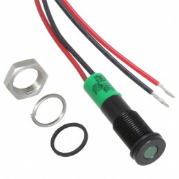 1 pcs : Q6F3BXXG12E - LED PM INDICATOR FLUSH GRN