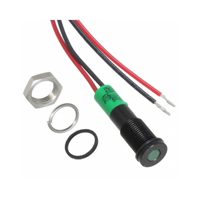 1 pcs : Q6F3BXXG12E - LED PM INDICATOR FLUSH GRN