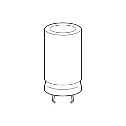 1 pcs - EPCOS 220μF Aluminium Electrolytic Capacitor 450V dc, Snap-In - B43545B5227M000