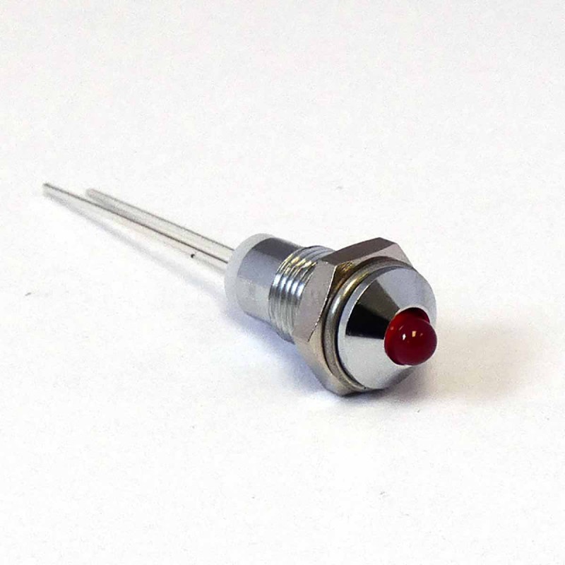 1 pcs - CML Innovative Technologies 1902X00X Series Red Panel Mount Indicator, 2V, 6mm Mounting Hole Size, IP40