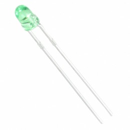 1 pcs : WP710A10GT - LED GREEN CLEAR T-1 T/H