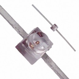 1 pcs : HLMT-PL00 - LED AMBER CLEAR FLAT T/H AXIAL