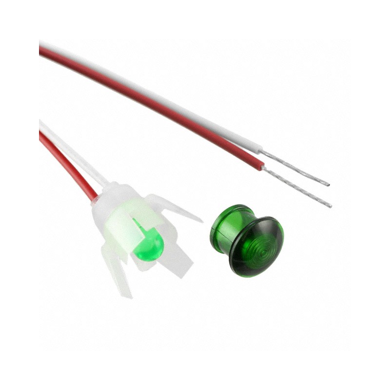 1 pcs : 5400A5 - LED GREEN 5/16' HOLE PANEL MOUNT