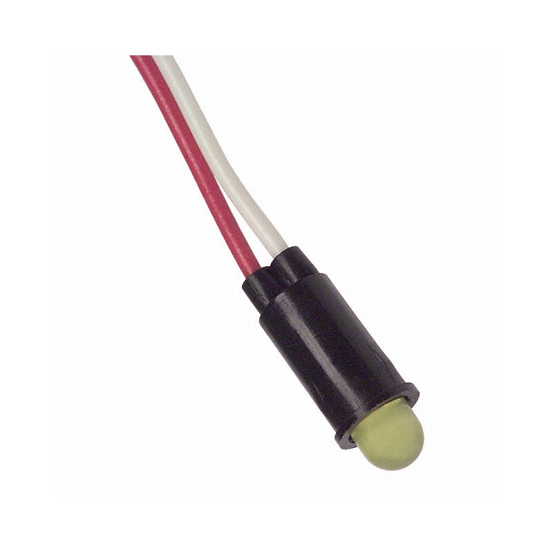 1 pcs : 5100H7 - LED YELLOW 1/4' HOLE PANEL MOUNT