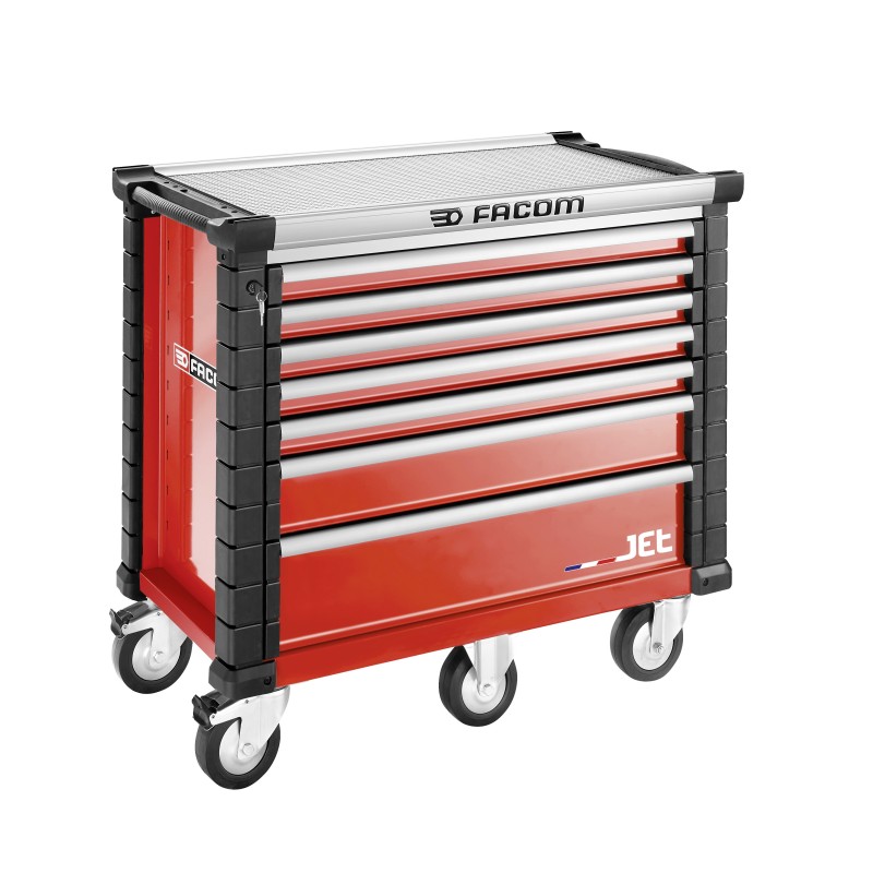 1 pcs - Facom 7 drawer Wheeled Tool Chest, 1035mm x 575mm x 1194mm