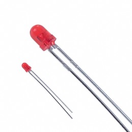 1 pcs : LTL-4222N - LED RED CLEAR T-1 T/H