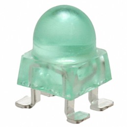 1 pcs : ALMD-CM1F-34002 - LED GREEN ROUND 4SMD