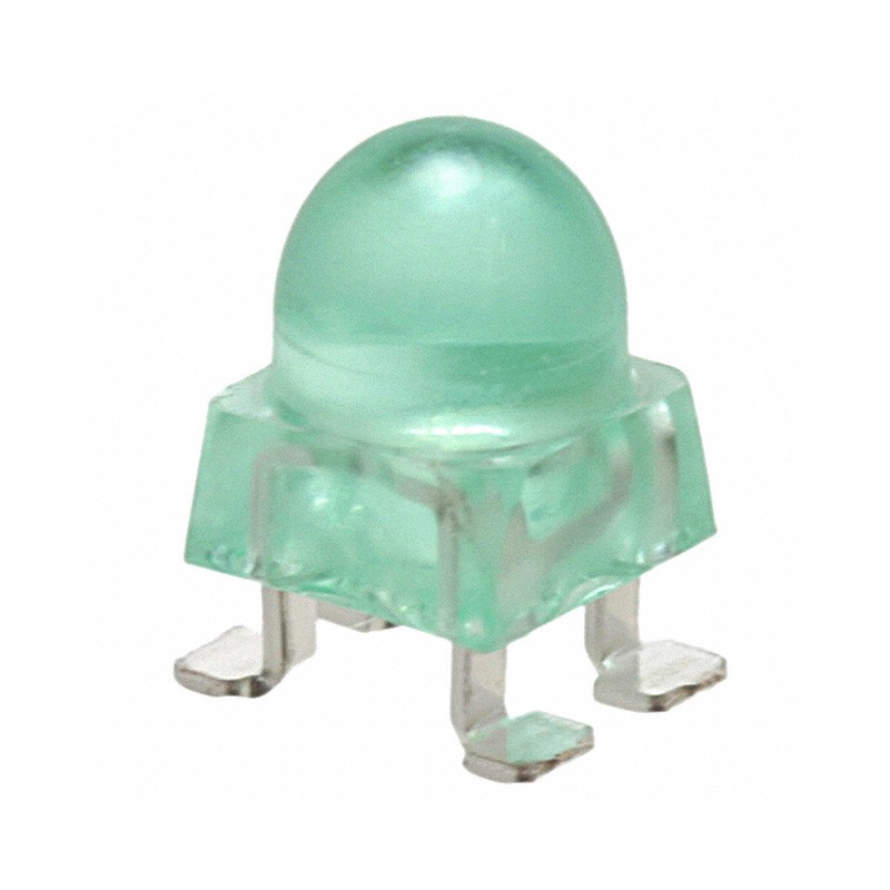 1 pcs : ALMD-CM1F-34002 - LED GREEN ROUND 4SMD