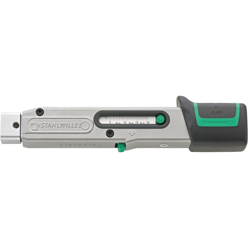 1 pcs - STAHLWILLE 730/2 Quick Click Torque Wrench, 4 - 20Nm, Rectangular Drive, 9 x 12mm Insert