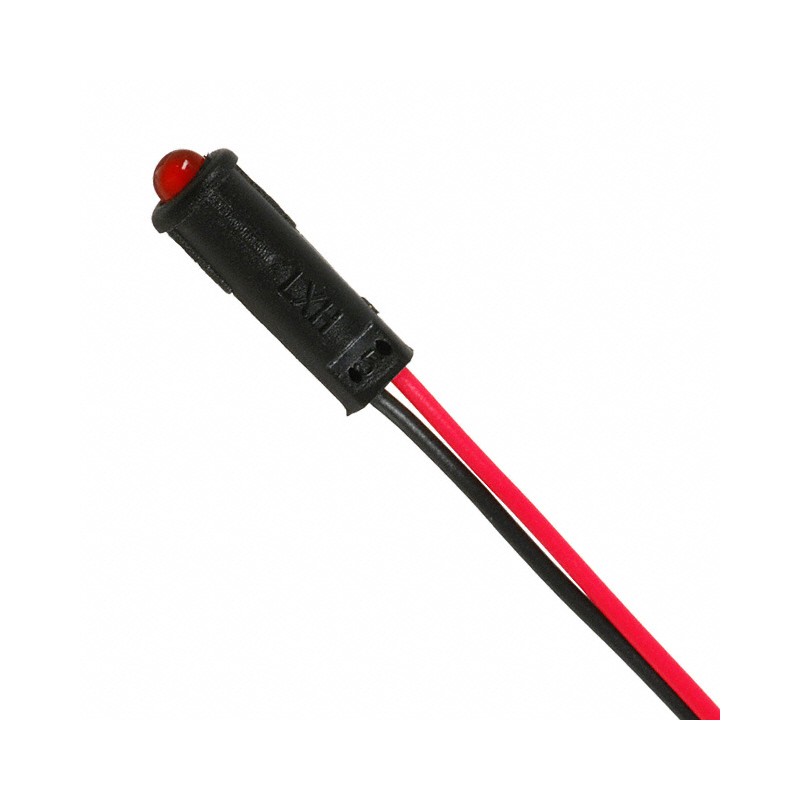 1 pcs : SSI-LXH312ID-150 - LED 3MM HI-I RED DIFF6'LDS PNLMT
